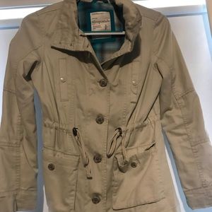 Tan Aeropostale trench coat